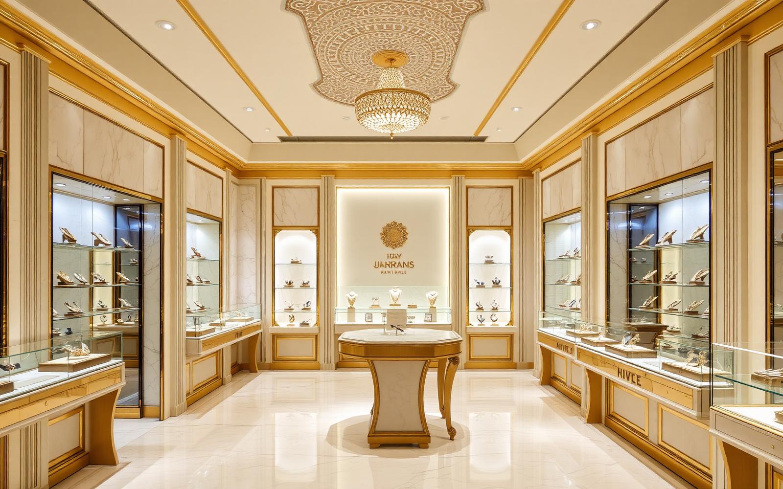 Inside the 24 Karatt Legacy showroom on C.G. Road